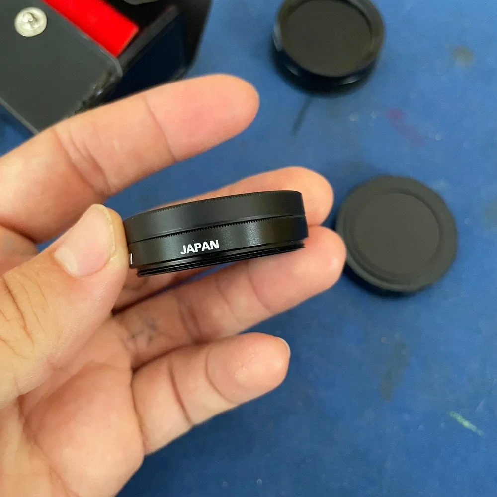 Vintage 37mm Camera Lens Filter‎ Set UV PL-CIR ND 0.6 with Leather Case